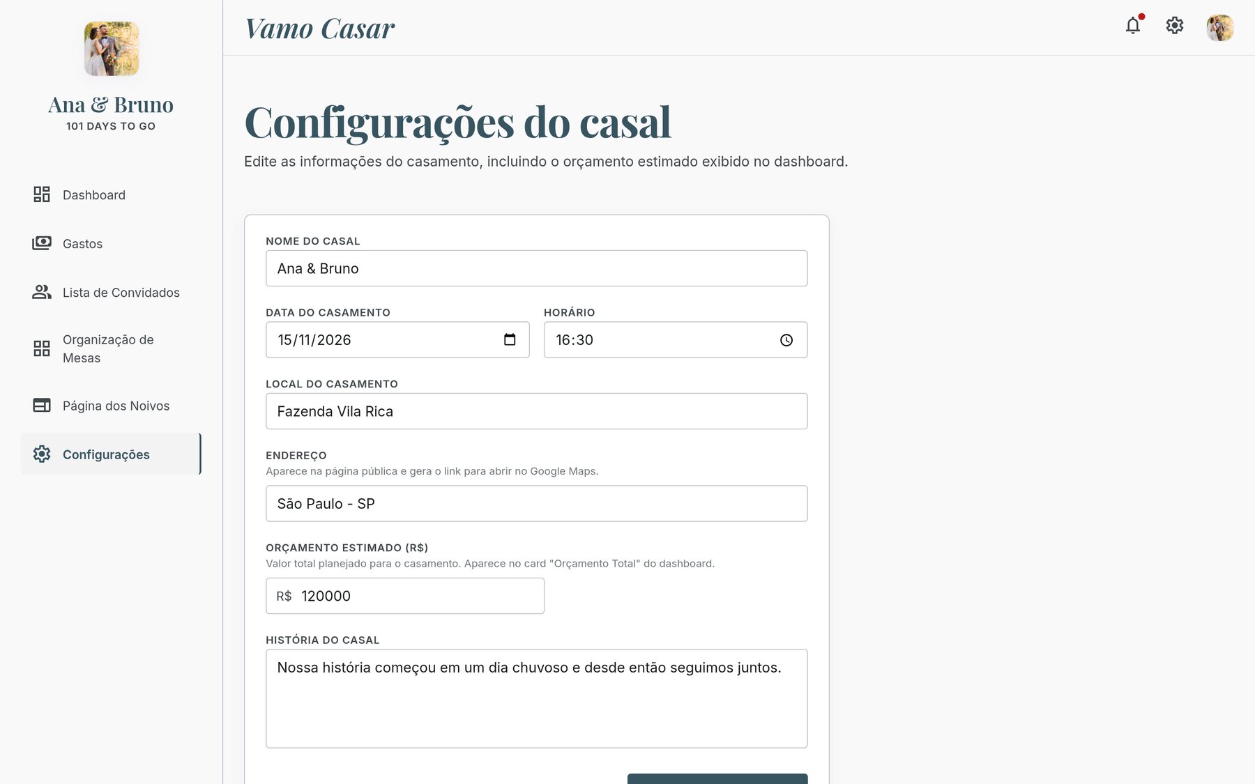 Mudou a data ou o local? Muda em um lugar só